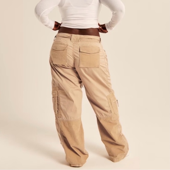 Abercrombie & Fitch 2000s Utility Pants in Light Brown Size S - Picture 3 of 8